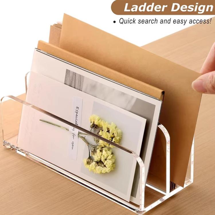 Acrylic Desk Organizer Box File Rack – Bild 4