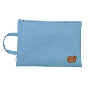 Deli 73150 Handheld Zipper File Archive Bag A4 Briefcase Organ Bag Office Canvas Storage Bag