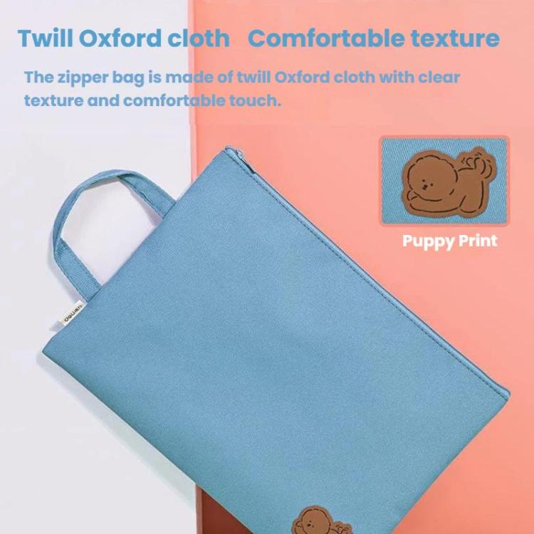 Deli 73150 Handheld Zipper File Archive Bag A4 Briefcase Organ Bag Office Canvas Storage Bag – Bild 6