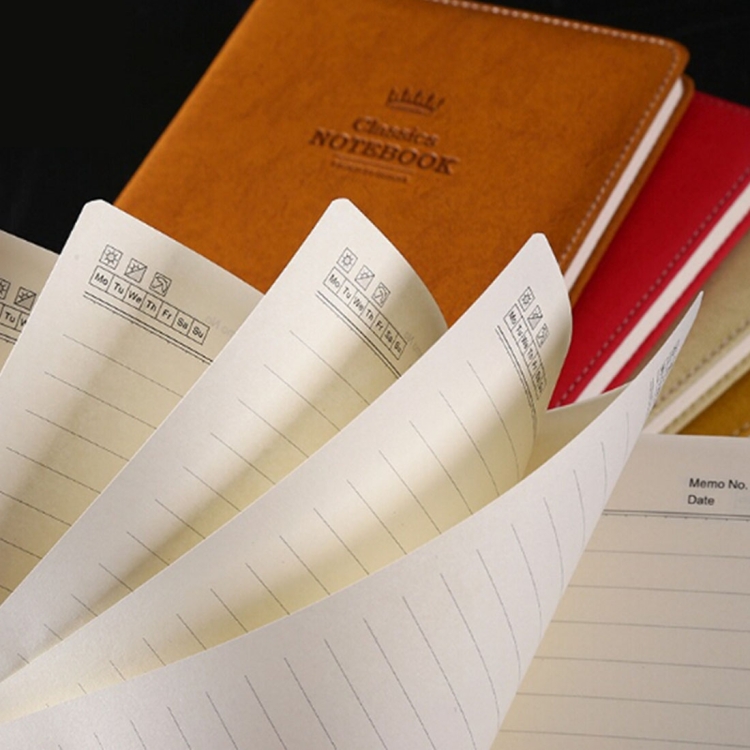 A5100-Seiten-Leder-Notizbuch mit weichem Einband A5100-Seiten-Leder-Notizbuch mit weichem Einband Pocket Memo – Bild 3